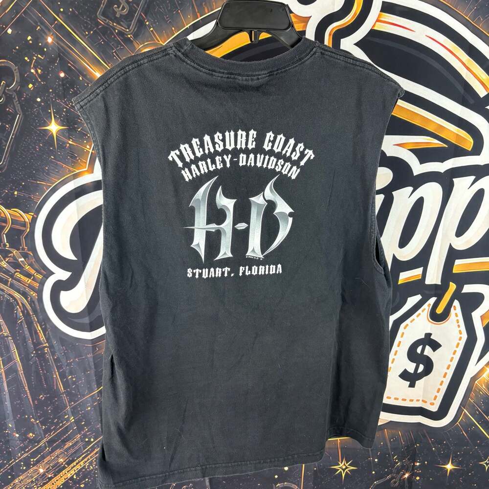 Harley-Davidson Treasure Coast Stuart, FL Adult Size Large Sleeveless T-Shirt
